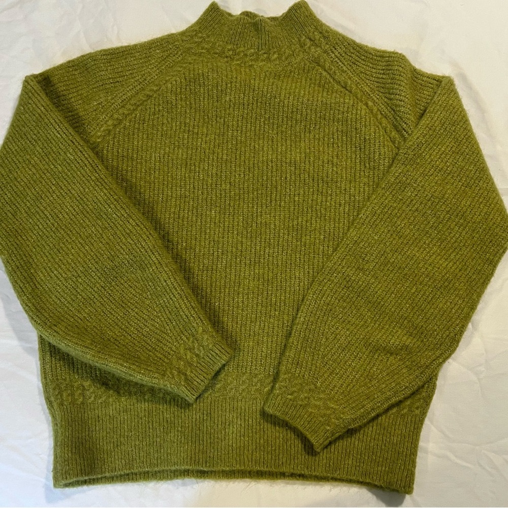 Sezane Otis Sweater in Anis (Size XXS) Chartreuse Yellow Green Color
